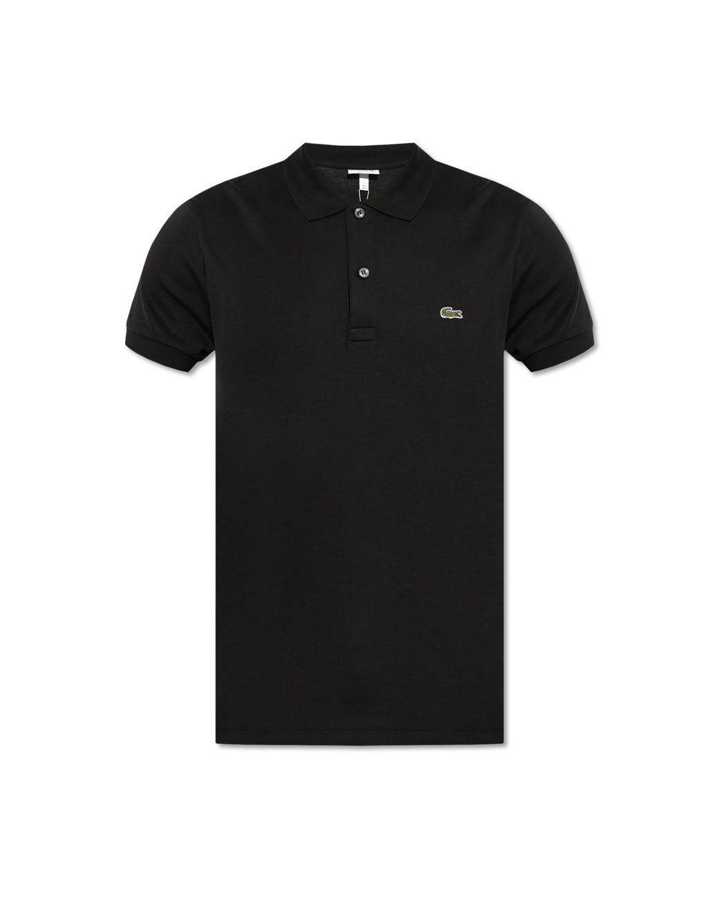 Lacoste Black Cotton Polo for men