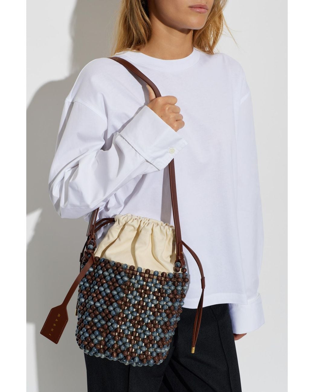 Marni Black Beaded Bag