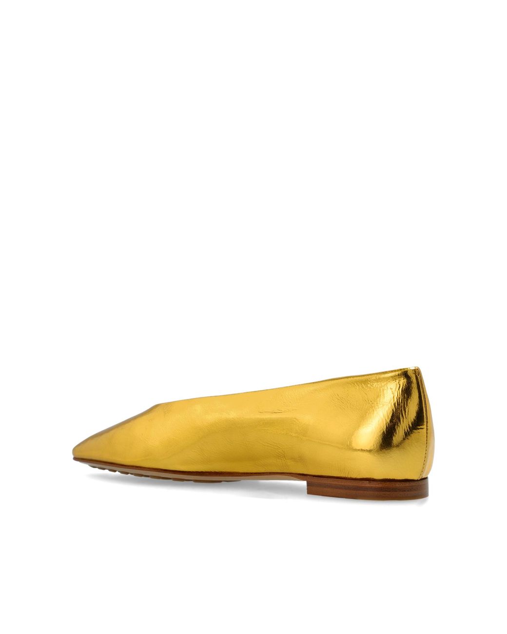 Bottega Veneta Metallic Ballerinas Sofia