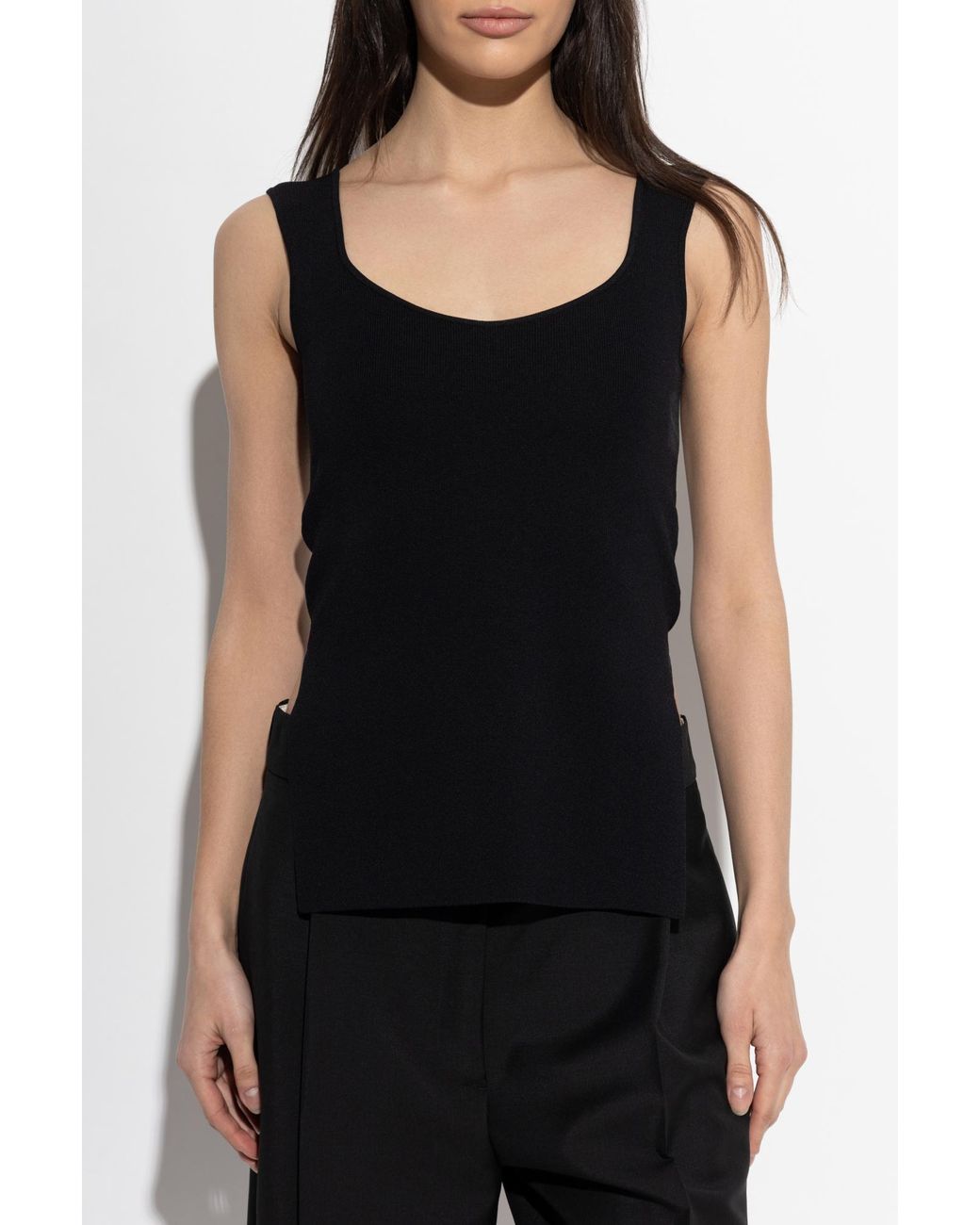 Rohe Black Top With Side Slit