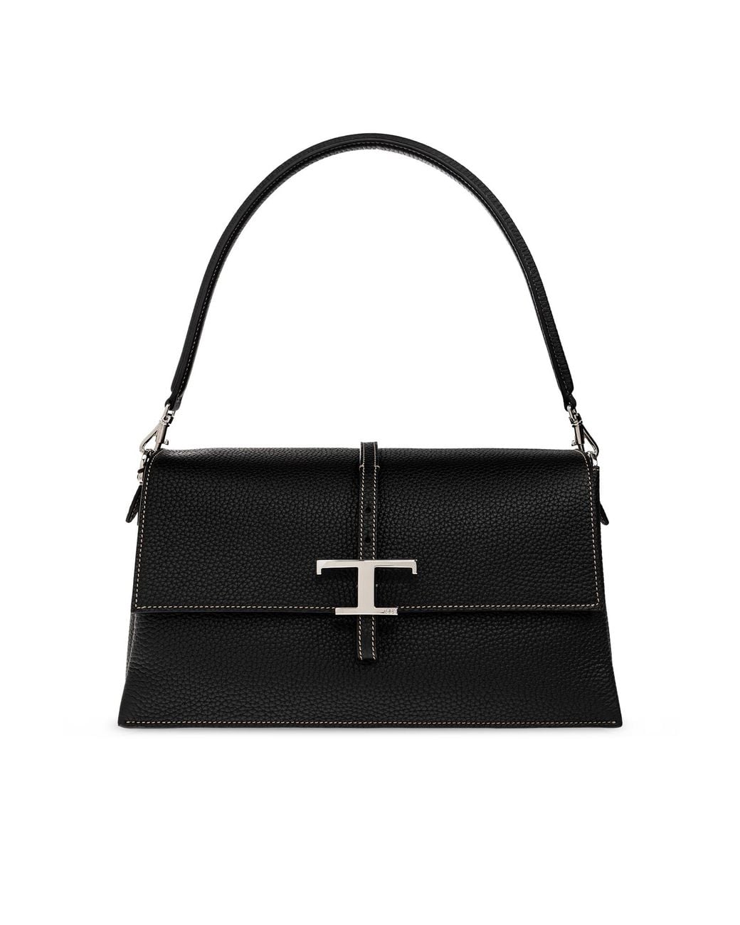 Tod's Black Leather Shoulder Bag 'Small'