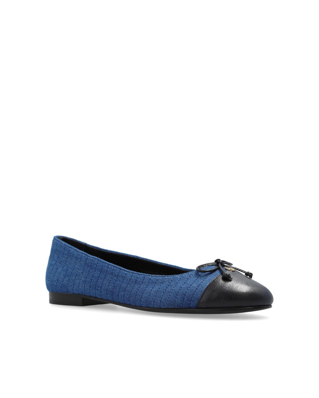 Tory Burch Denim Ballet Flats in Blue | Lyst