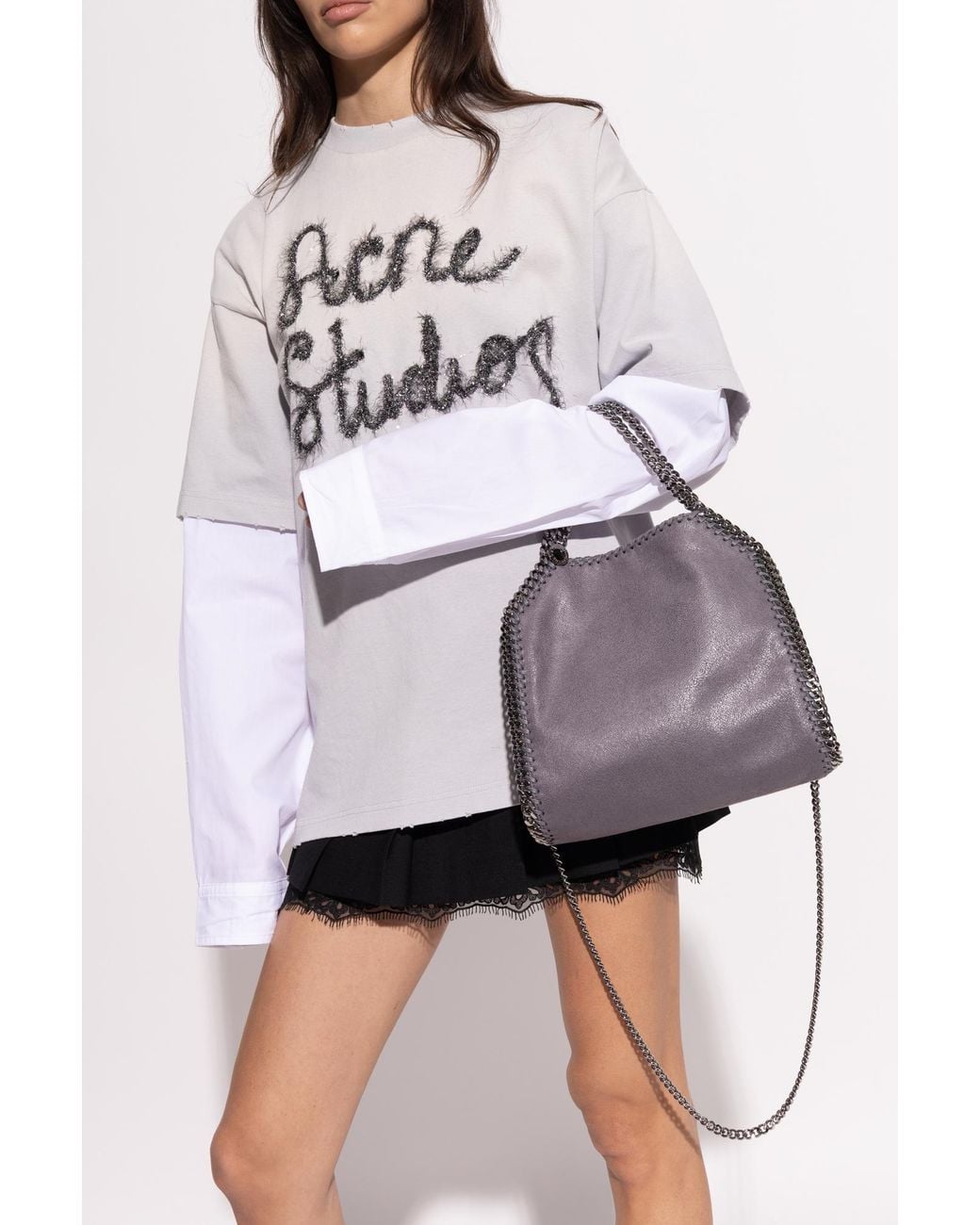 Stella McCartney Purple "Falabella Mini" Shoulder Bag