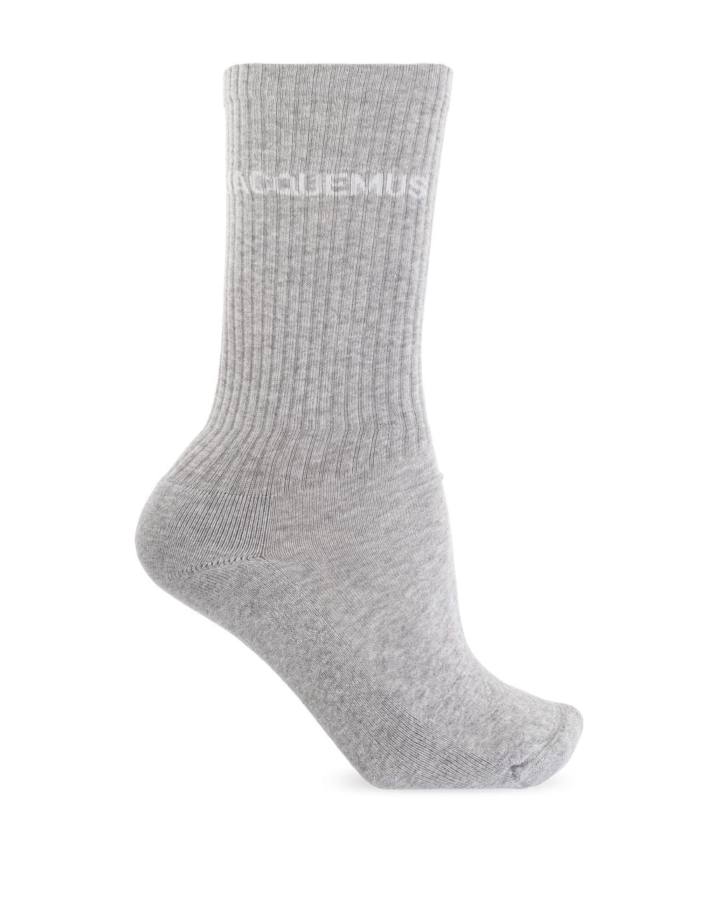 Jacquemus Gray Socks With Logo