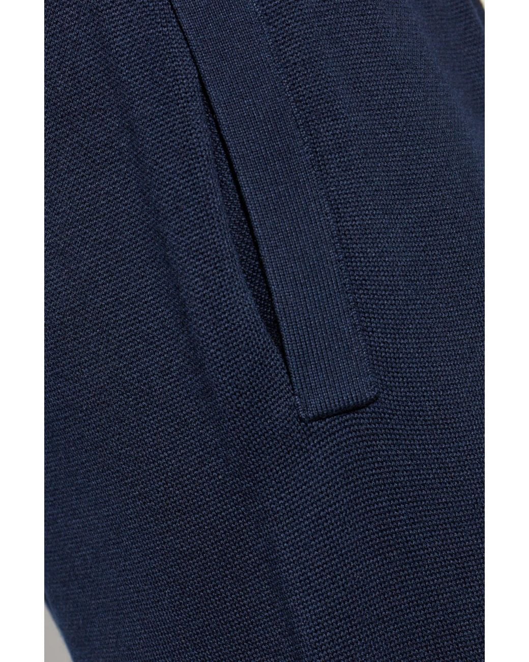 Versace Blue Trousers With Cuffs for men