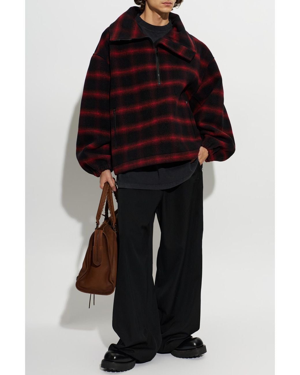 Balenciaga Red Wool Sweatshirt for men