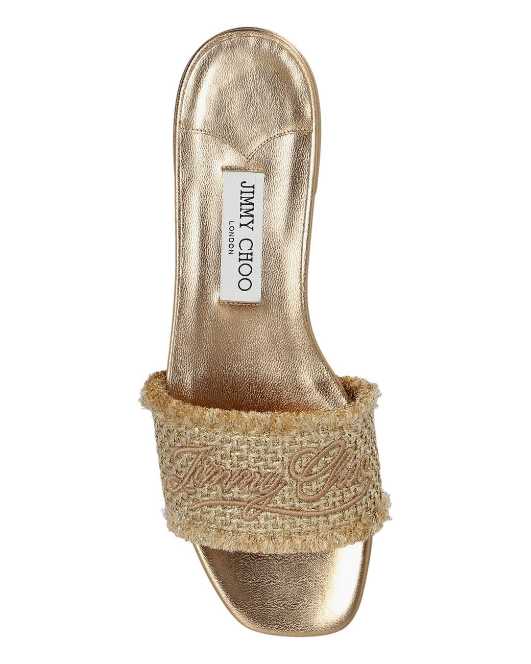 Jimmy Choo Metallic 'Joa' Slides