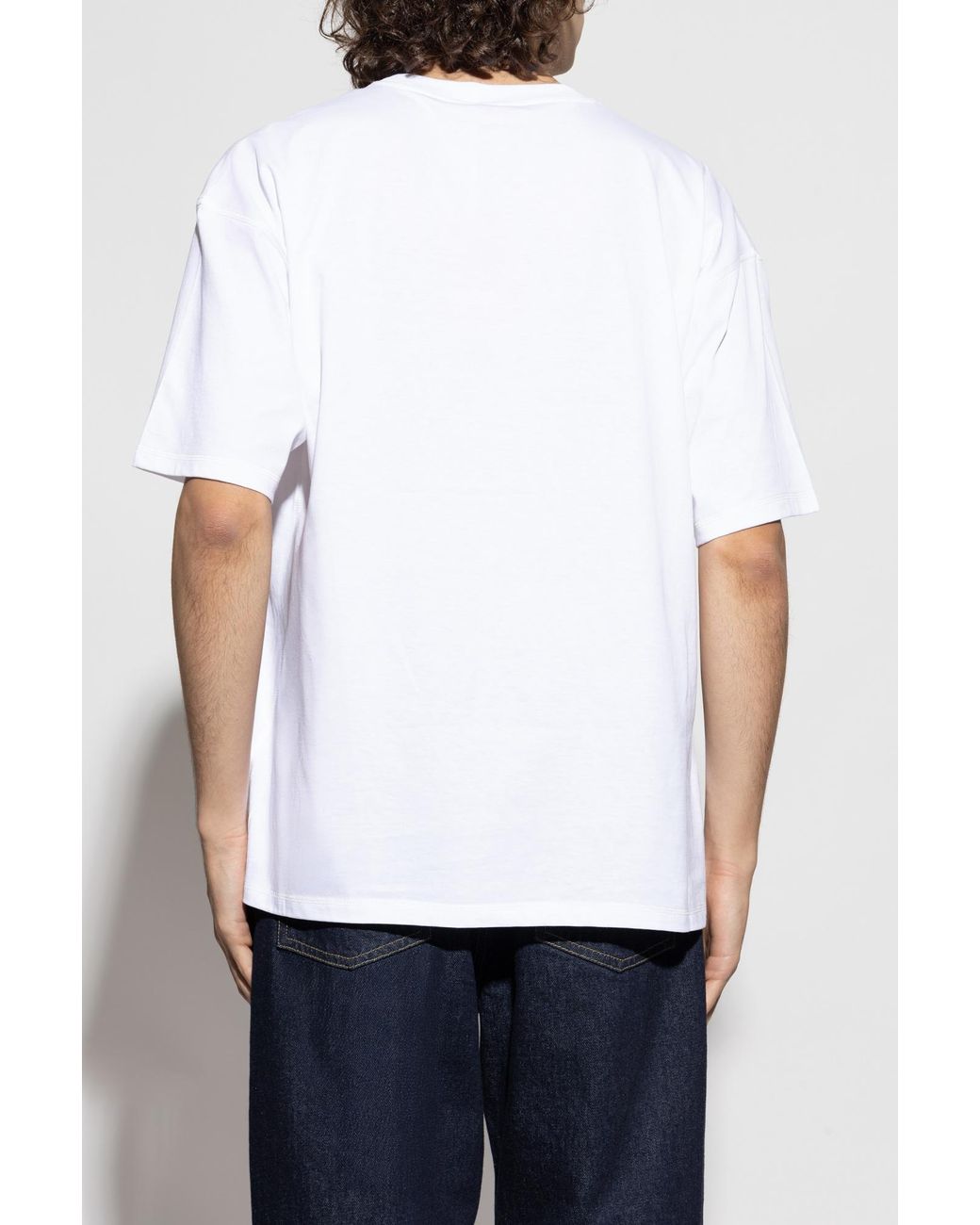 DIESEL White T-Shirt 'T-Lucien-Ihbi' for men