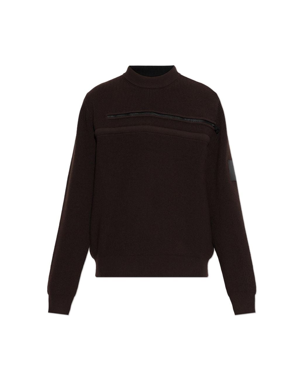 Loewe Black Wool Crew Neck Sweater for men