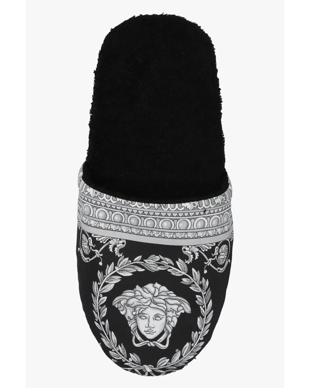 Versace White Baroque Slides