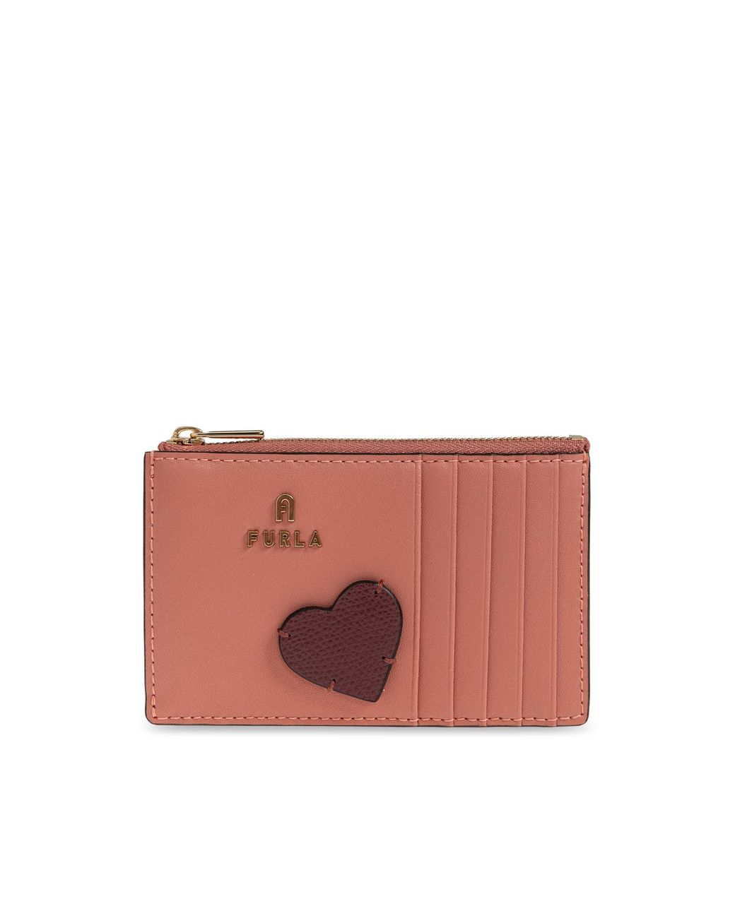 Furla Red Camelia Medium Card Case