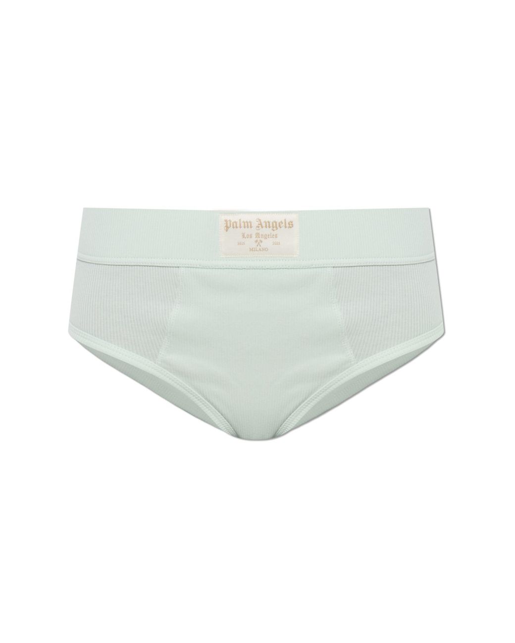 Palm Angels Green High-Waisted Cotton Briefs