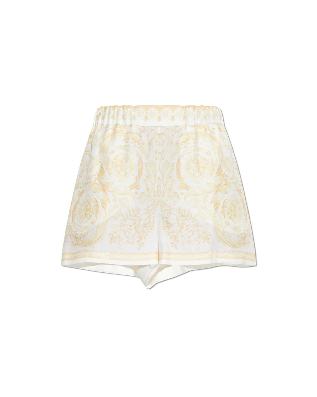 Versace Natural Silk Shorts
