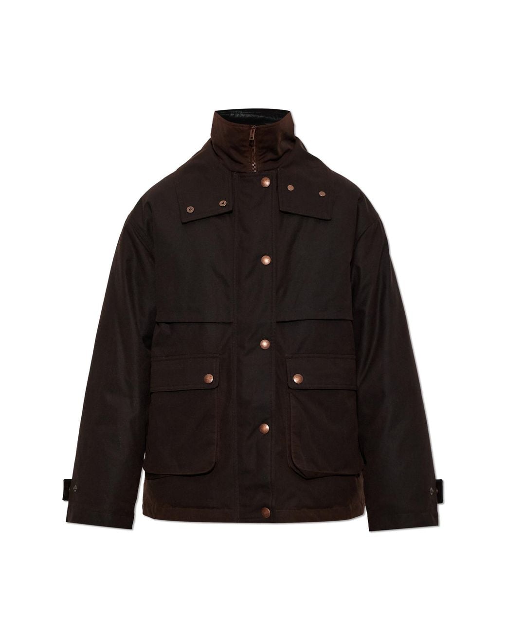 Acne Black Down Jacket With Collar