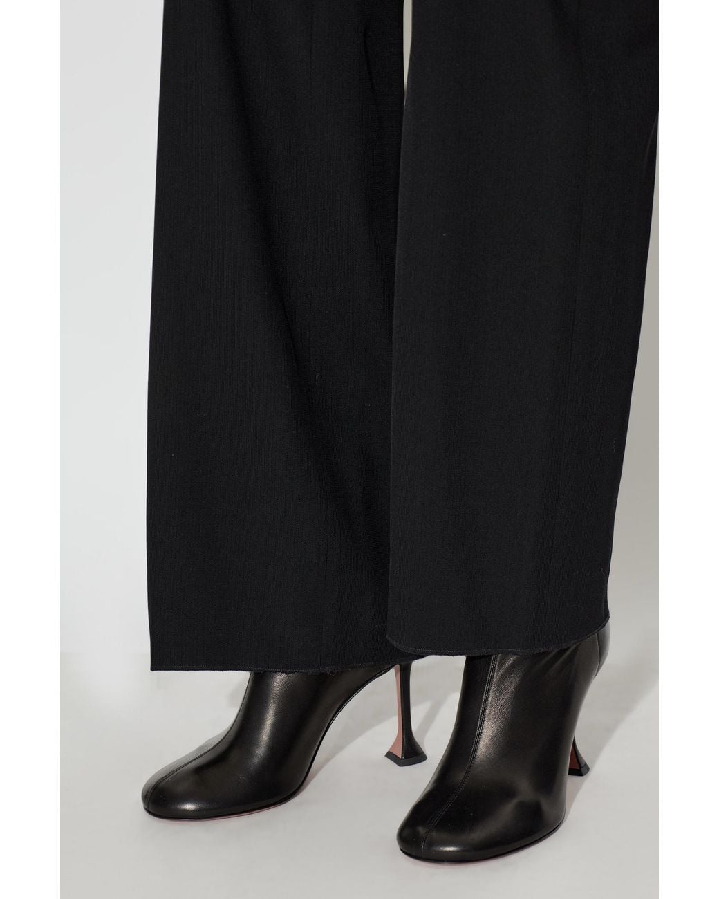 AMINA MUADDI Black 'Iris' Heeled Ankle Boots