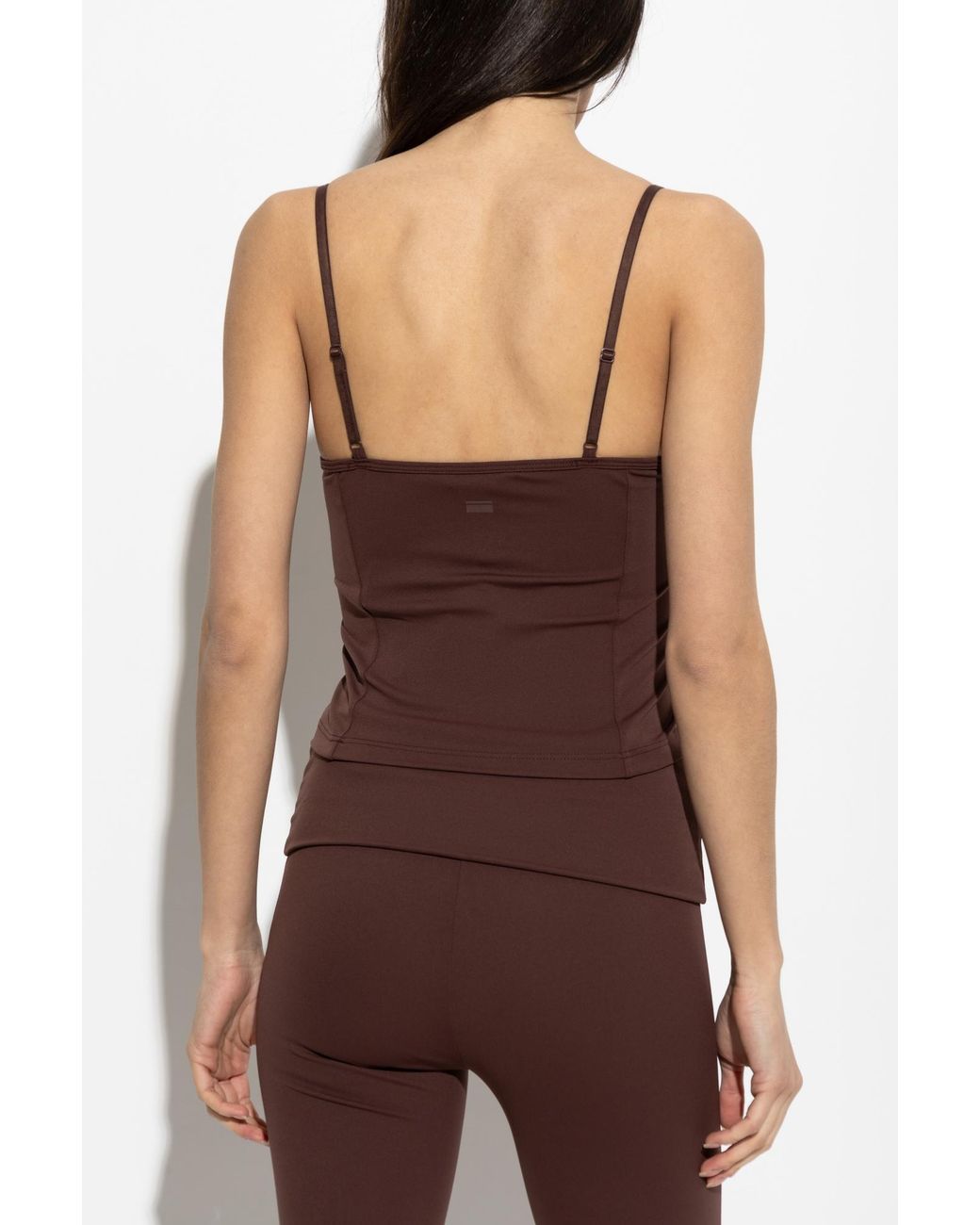 Rethinkit Studios Brown Spaghetti Strap Top