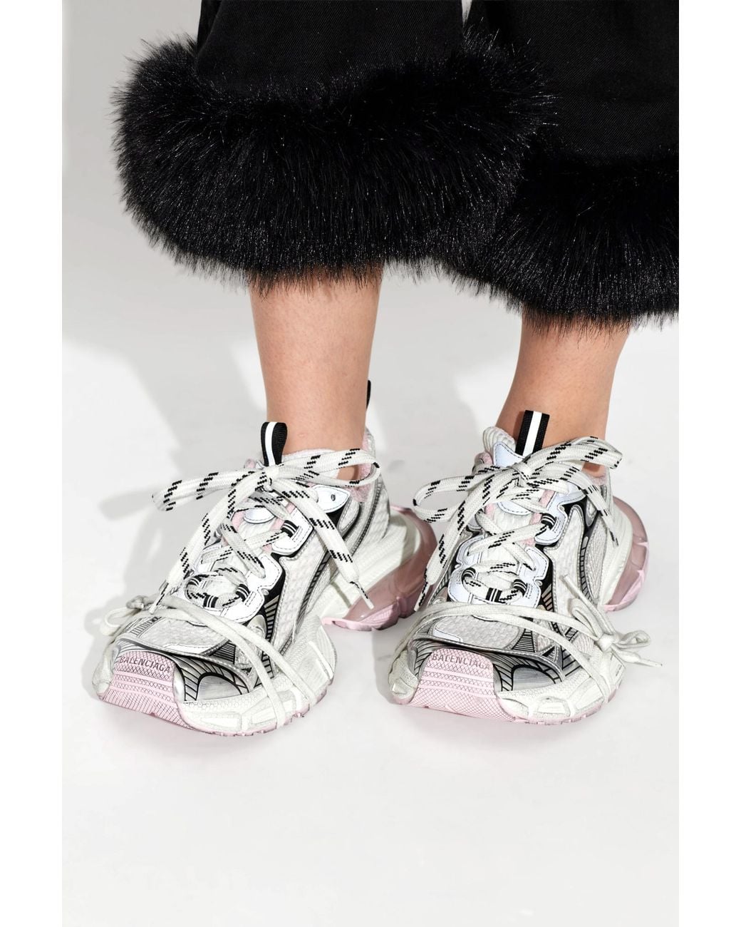 Balenciaga White '3Xl' Sports Shoes