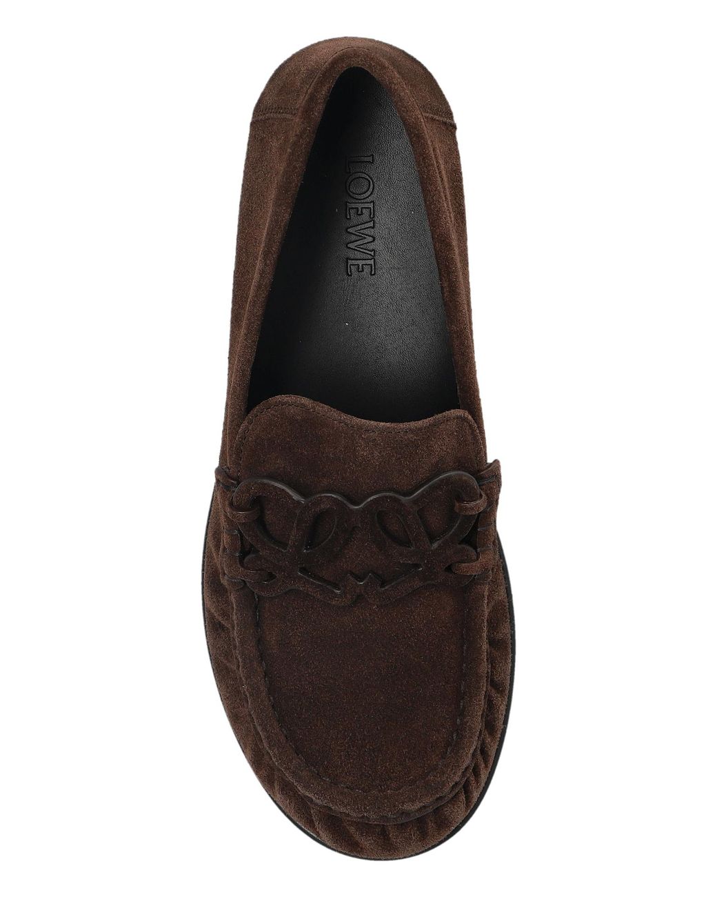 Loewe Brown 'Double L' Loafers