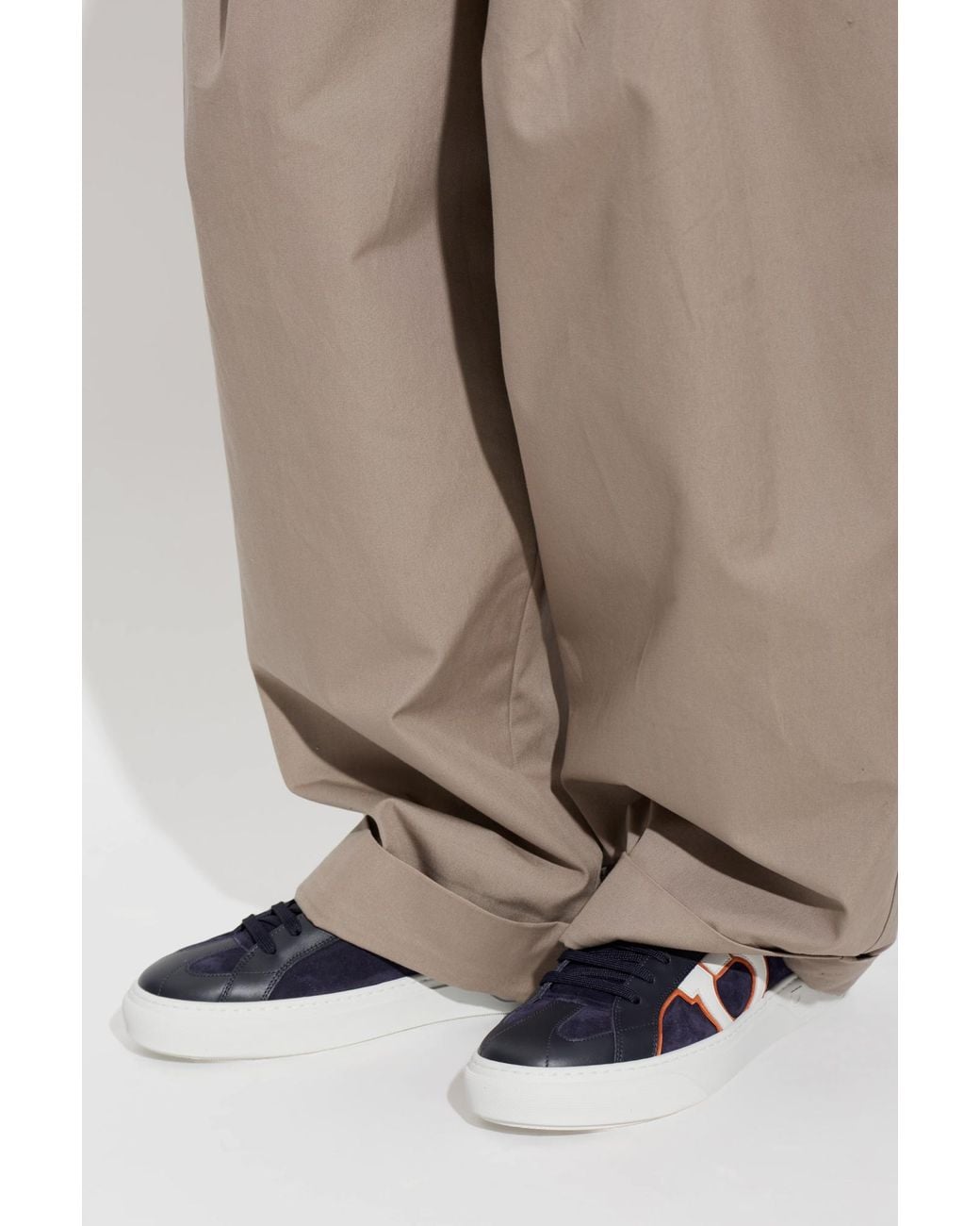 Ferragamo Blue "Thor" Sports Shoes for men