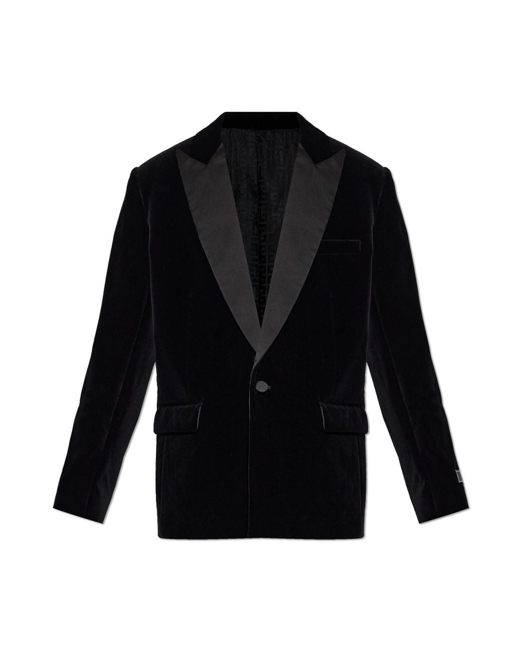 Balmain Black Velvet Blazer for men