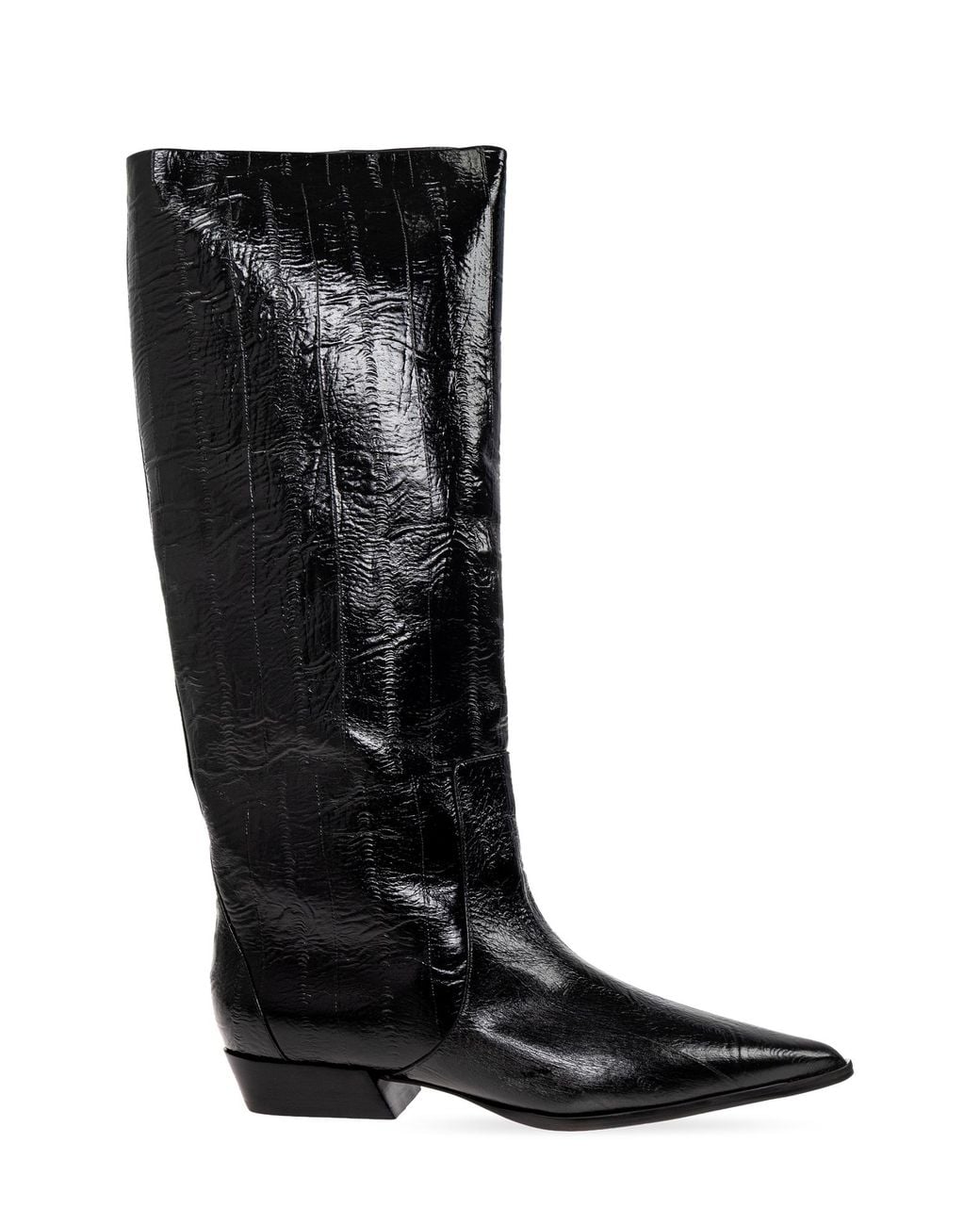 Black Suede Studio Black Heeled Knee-High Boots 'Aero'