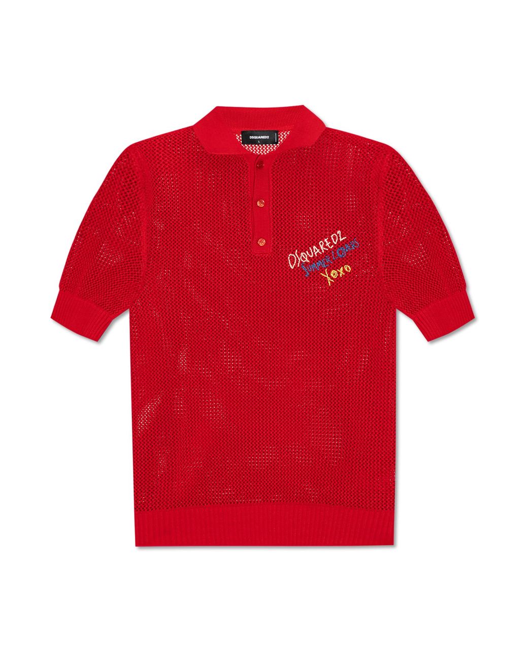 DSquared² Red Polo Capsule 'Summer Lovers' for men