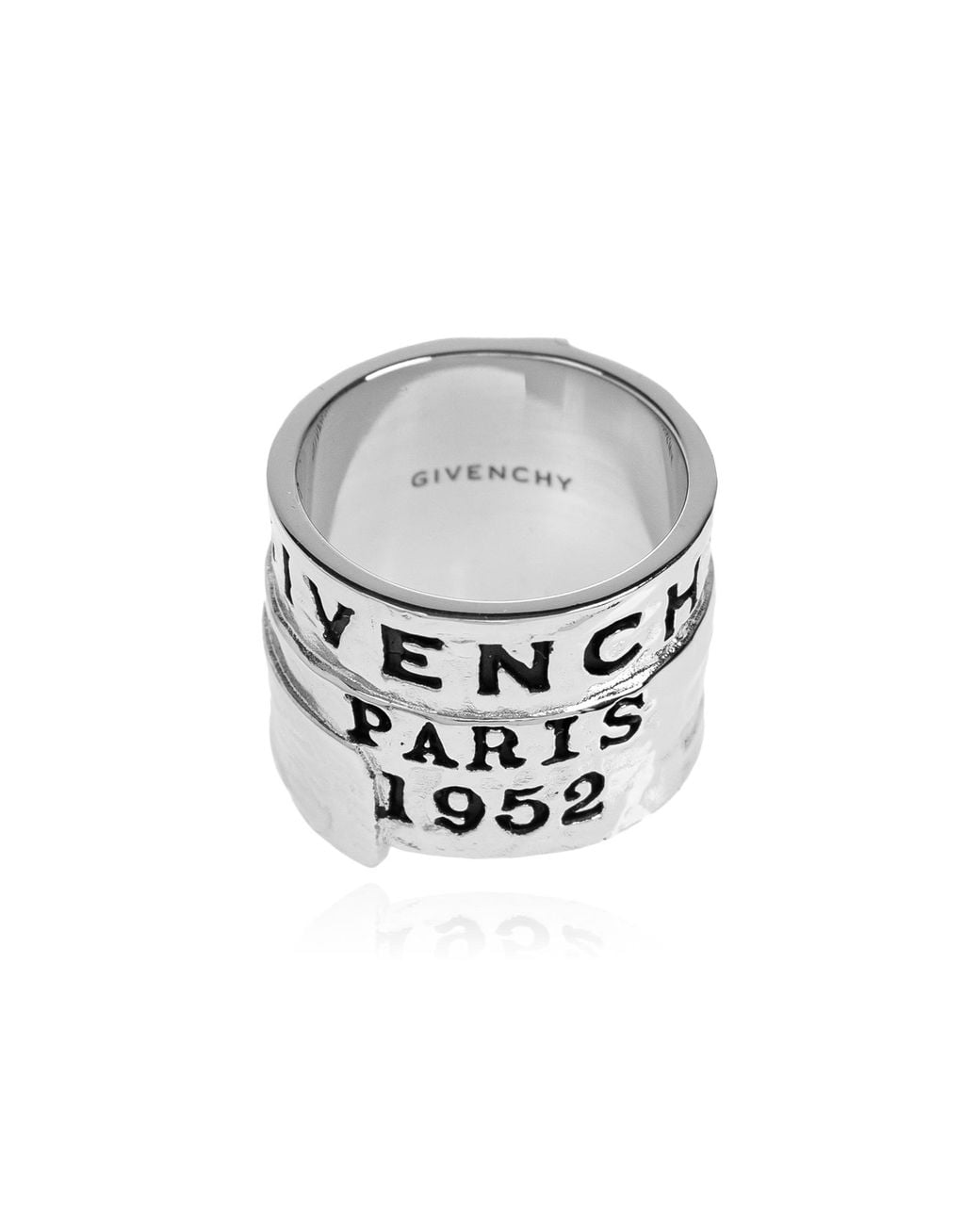Givenchy Gray Ring With Engraved Logo