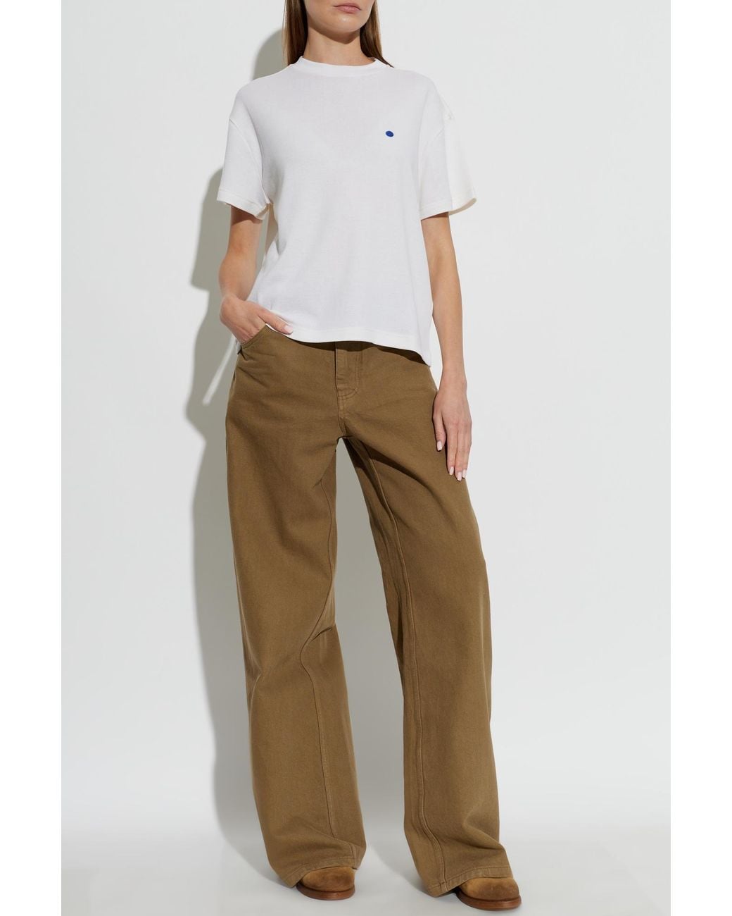 Jil Sander White Crew Neck T-Shirt