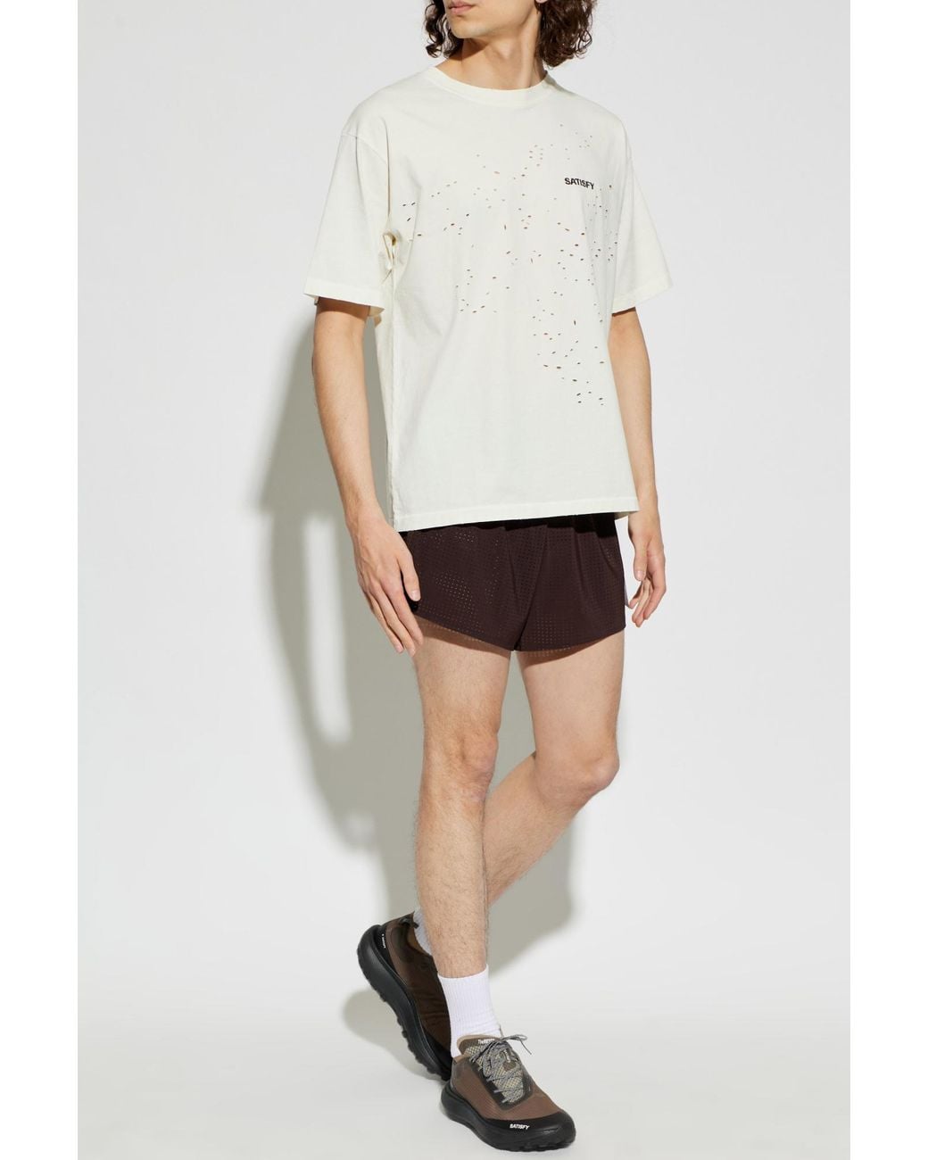 Satisfy Brown "Space-O" Shorts for men