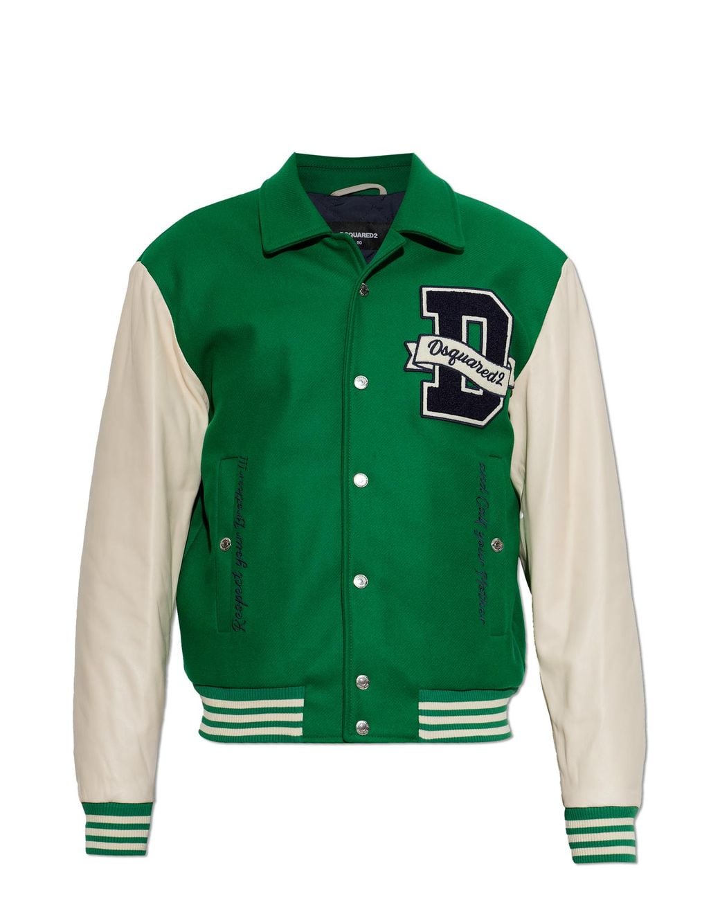 DSquared² Green Bomber Jacket for men