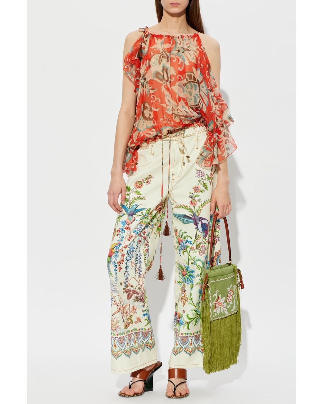 Etro Red Patterned Top