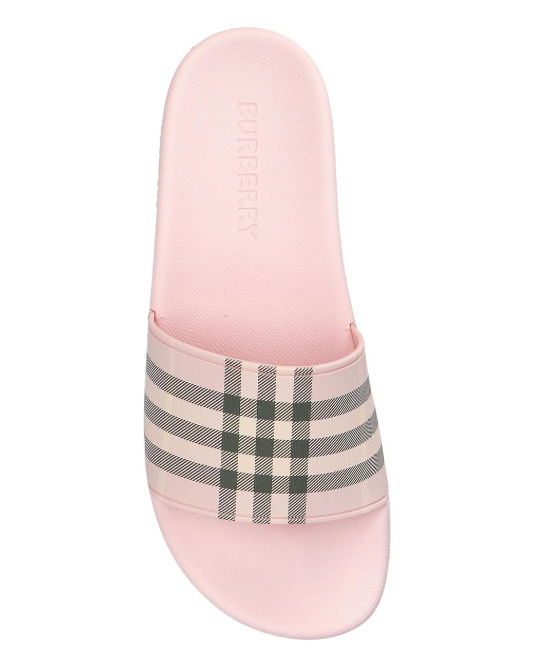 Burberry Pink Rubber Flip-Flops