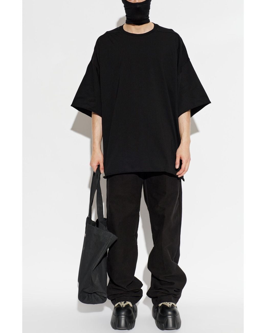 Rick Owens Black Wide-Leg Trousers for men