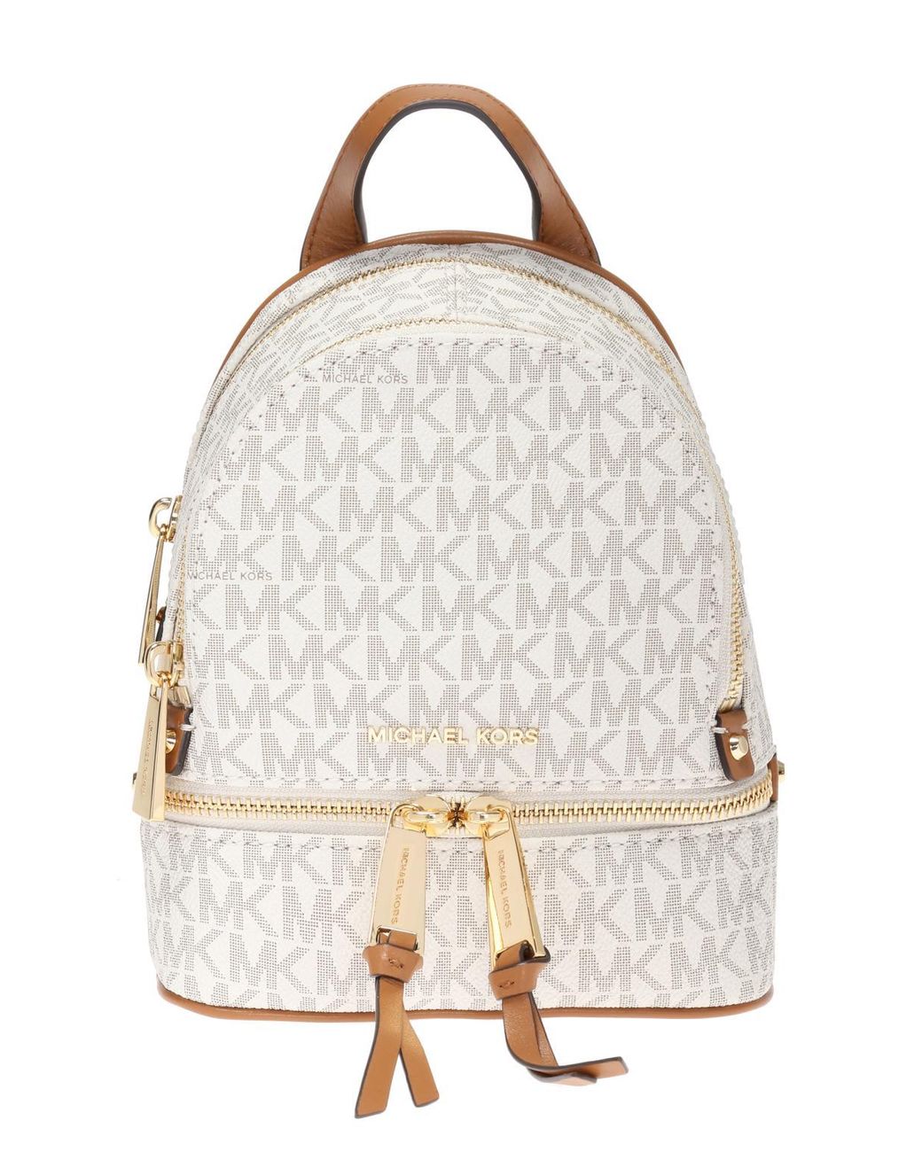 Michael Kors Rhea Zip Xs Messenger Backpack Vanilla | Lyst UK