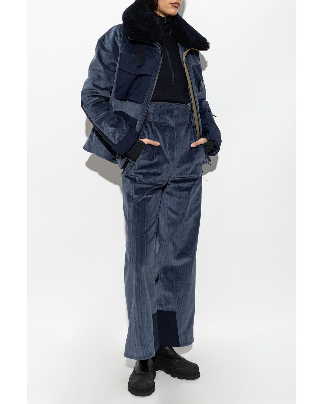 Sease Blue Corduroy Ski Trousers 'Aoraki'