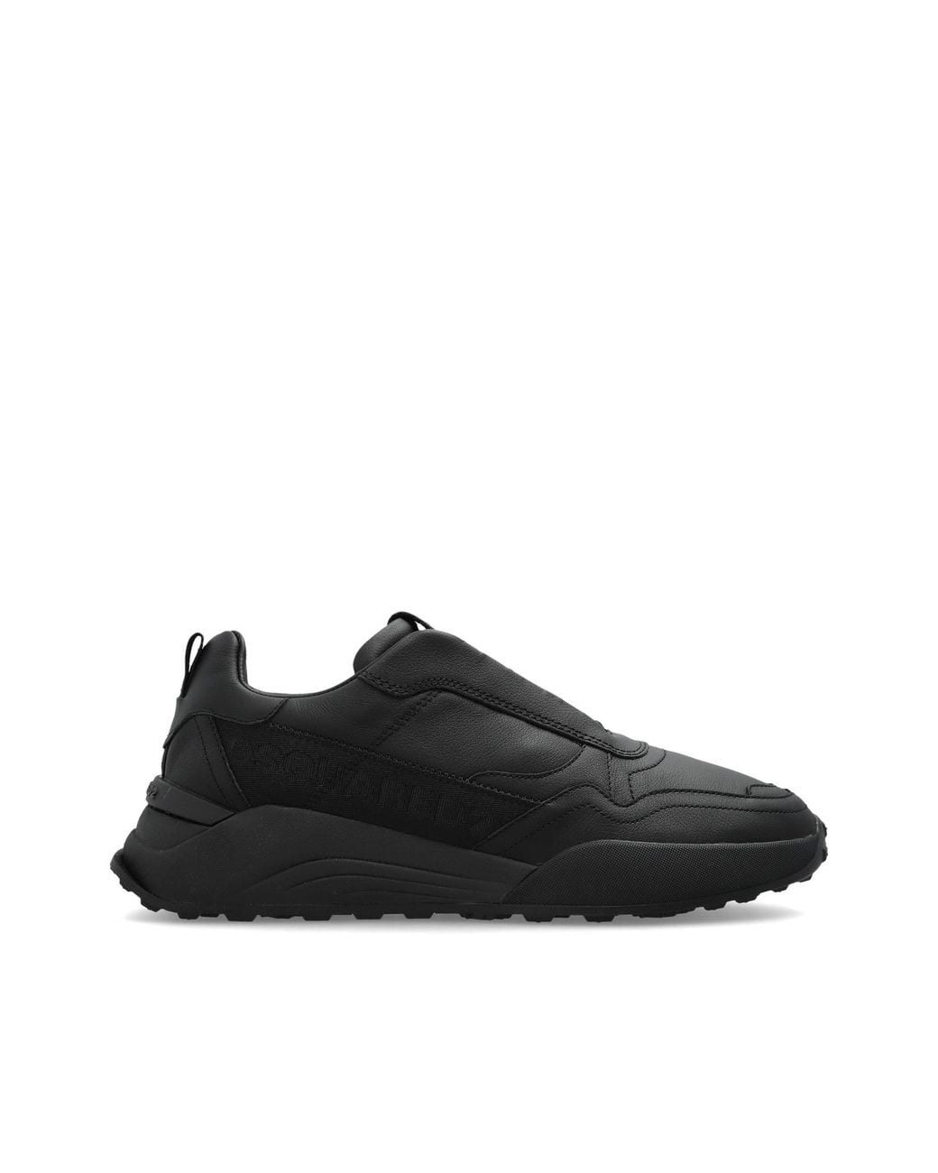 DSquared² Black Leather Sneakers 'Flow' for men