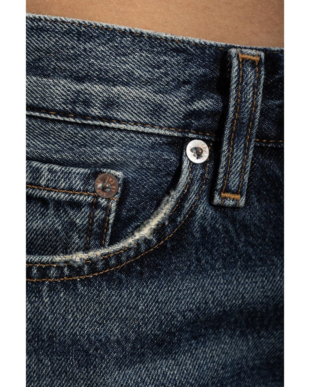 Agolde Low-Rise Jeans in Blue | Lyst