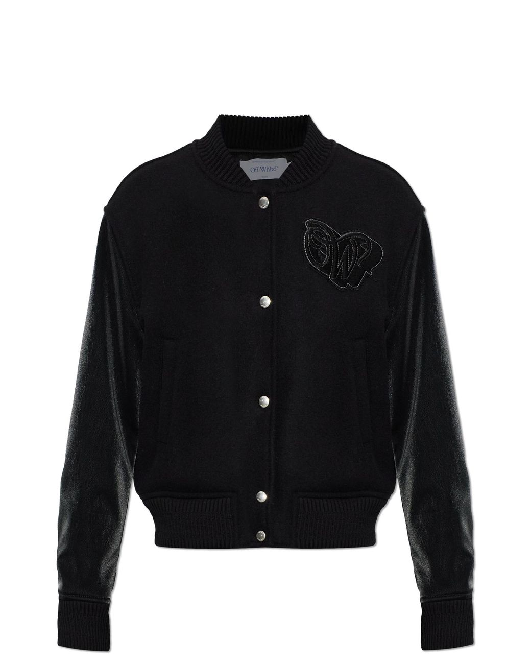 Off-White c/o Virgil Abloh Black Insulated 'Bomber' Jacket