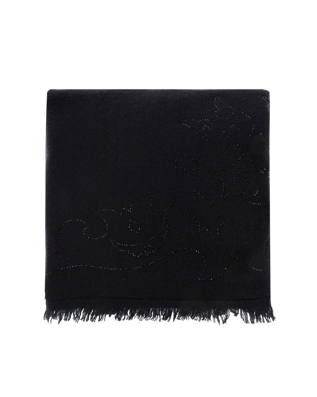 Zadig & Voltaire Black Scarf "Stevie Strass"