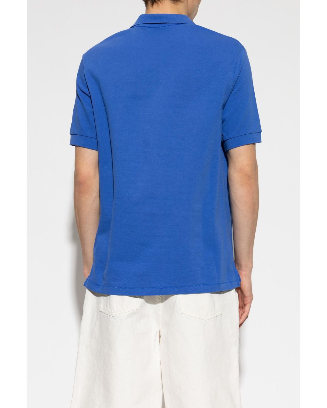 Paul Smith Blue Polo With Patch for men