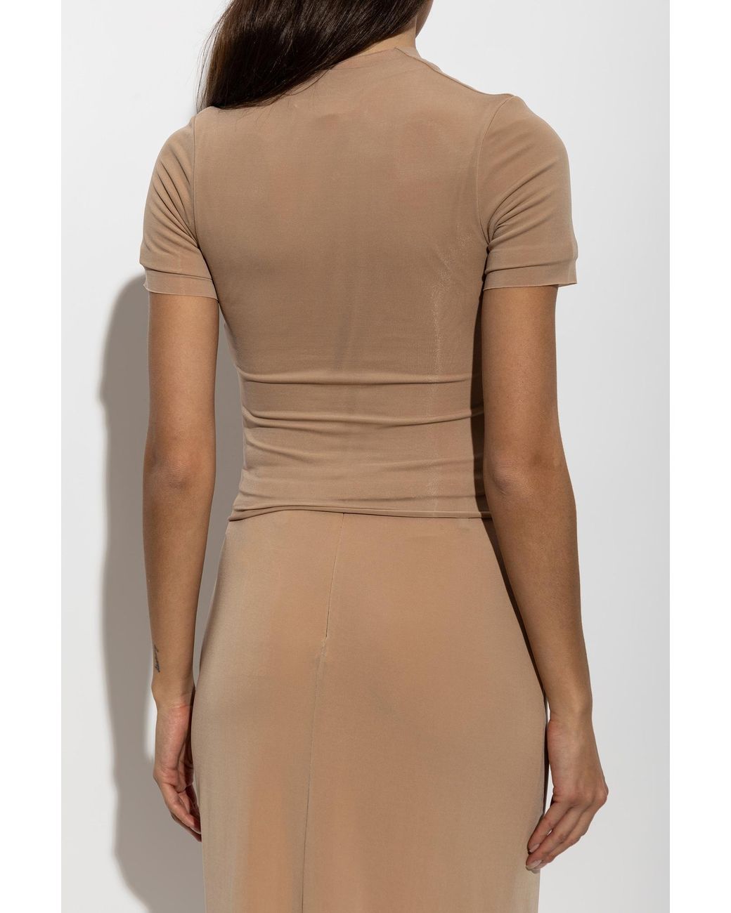 Maison Margiela White Double-Layered Top