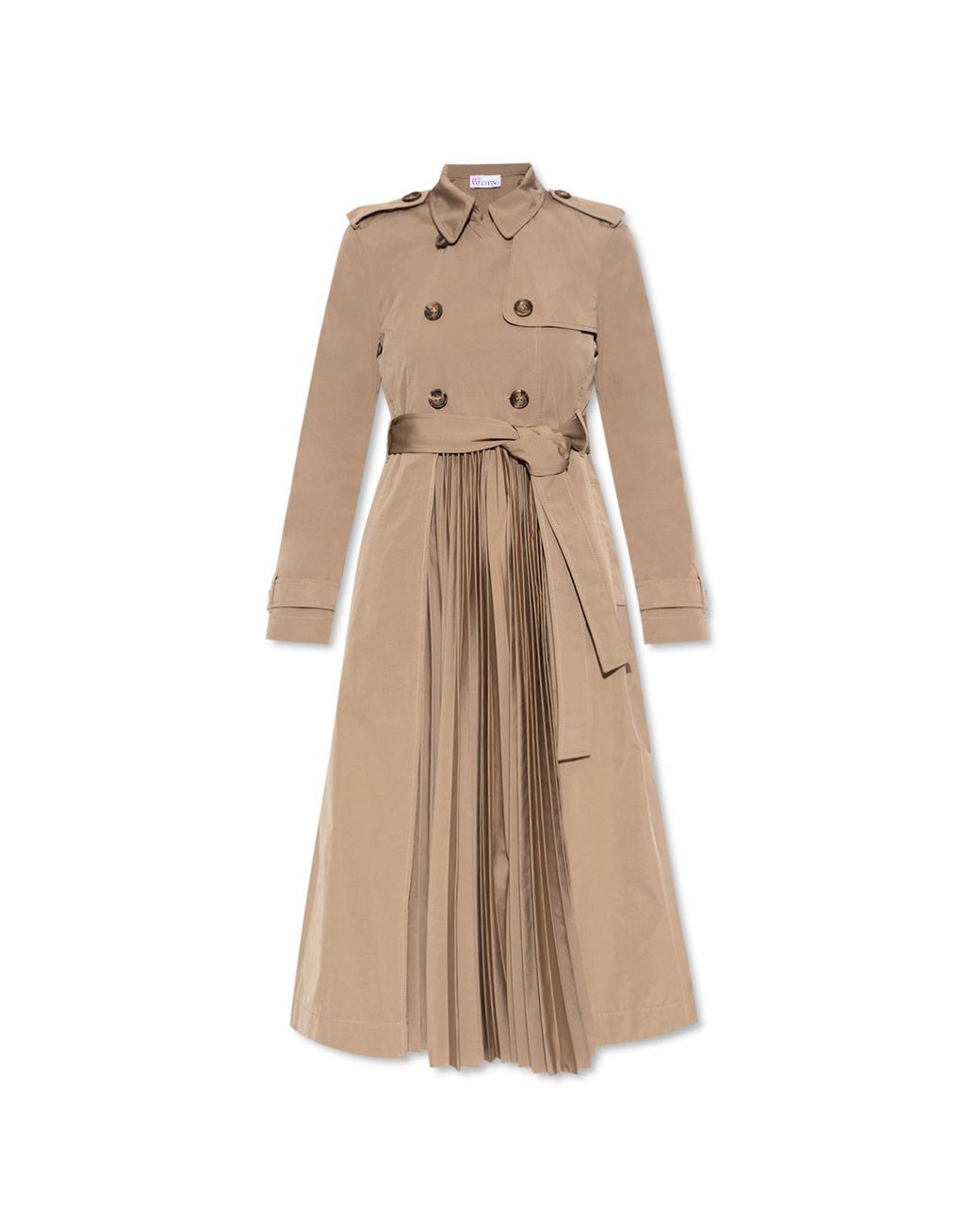 RED Valentino Pleated Trench Coat in 