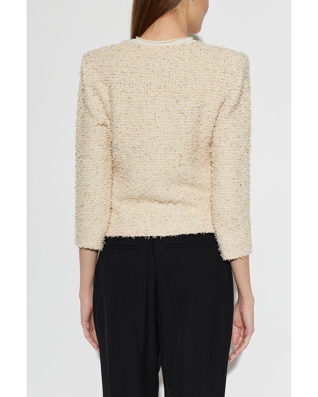 Balmain Natural Jacket With Lurex Thread