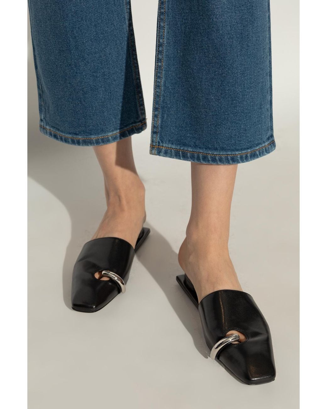 Tory Burch Black Heeled Sandals Pierced