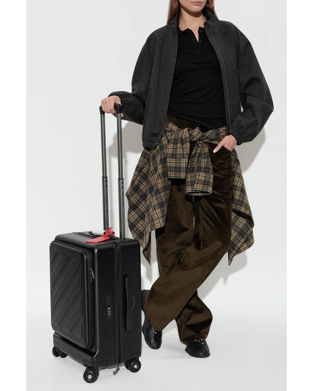 Off-White c/o Virgil Abloh Black Rolling Suitcase