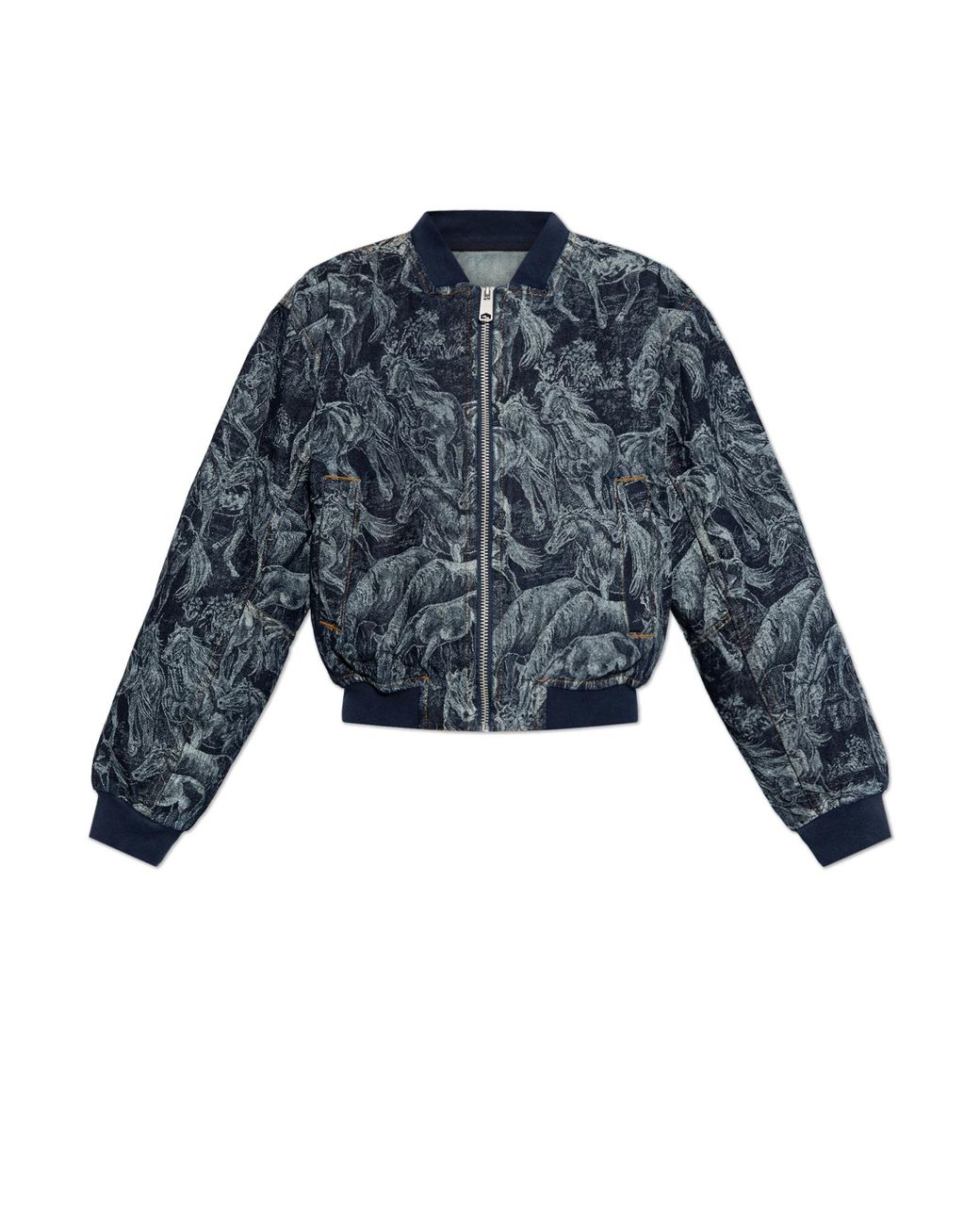 AllSaints Blue 'Kaytra' Denim Jacket