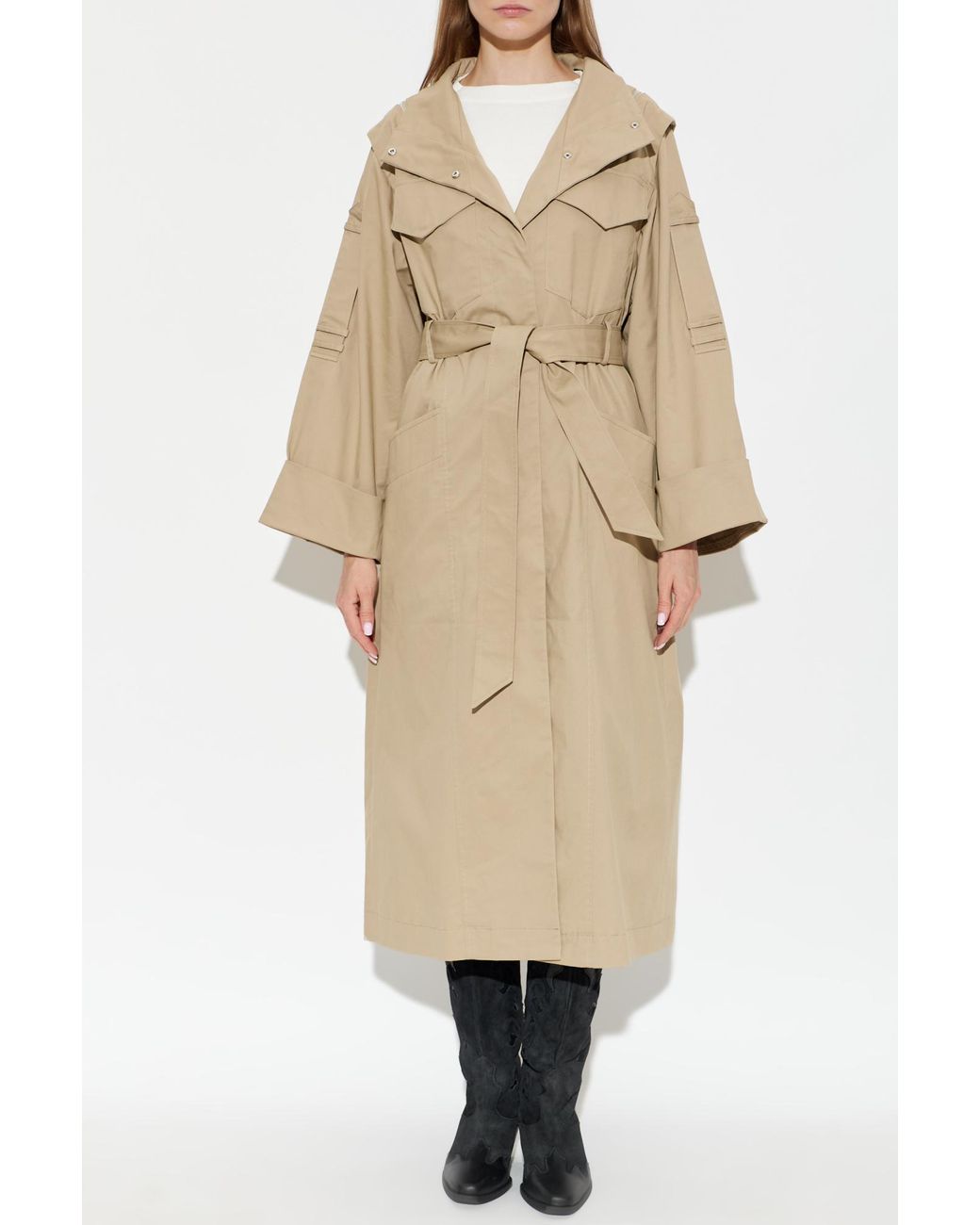 AllSaints Natural Trench Coat 'Clayton'