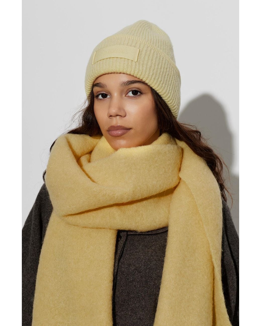 Jacquemus Yellow Hat "Gros Grain"