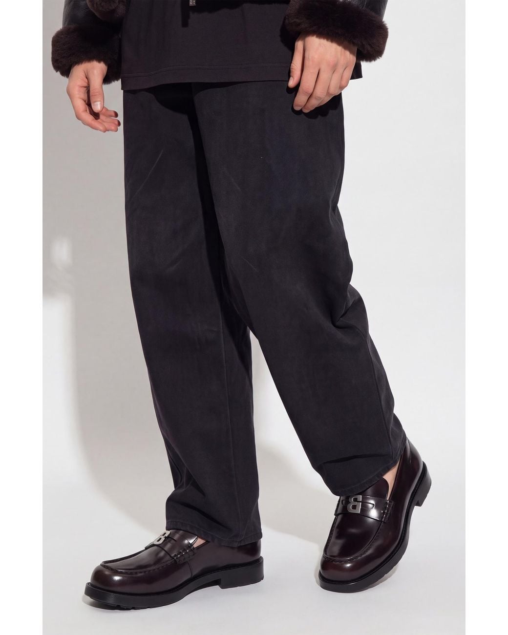 Balenciaga Black 'Comfy' Loafers for men