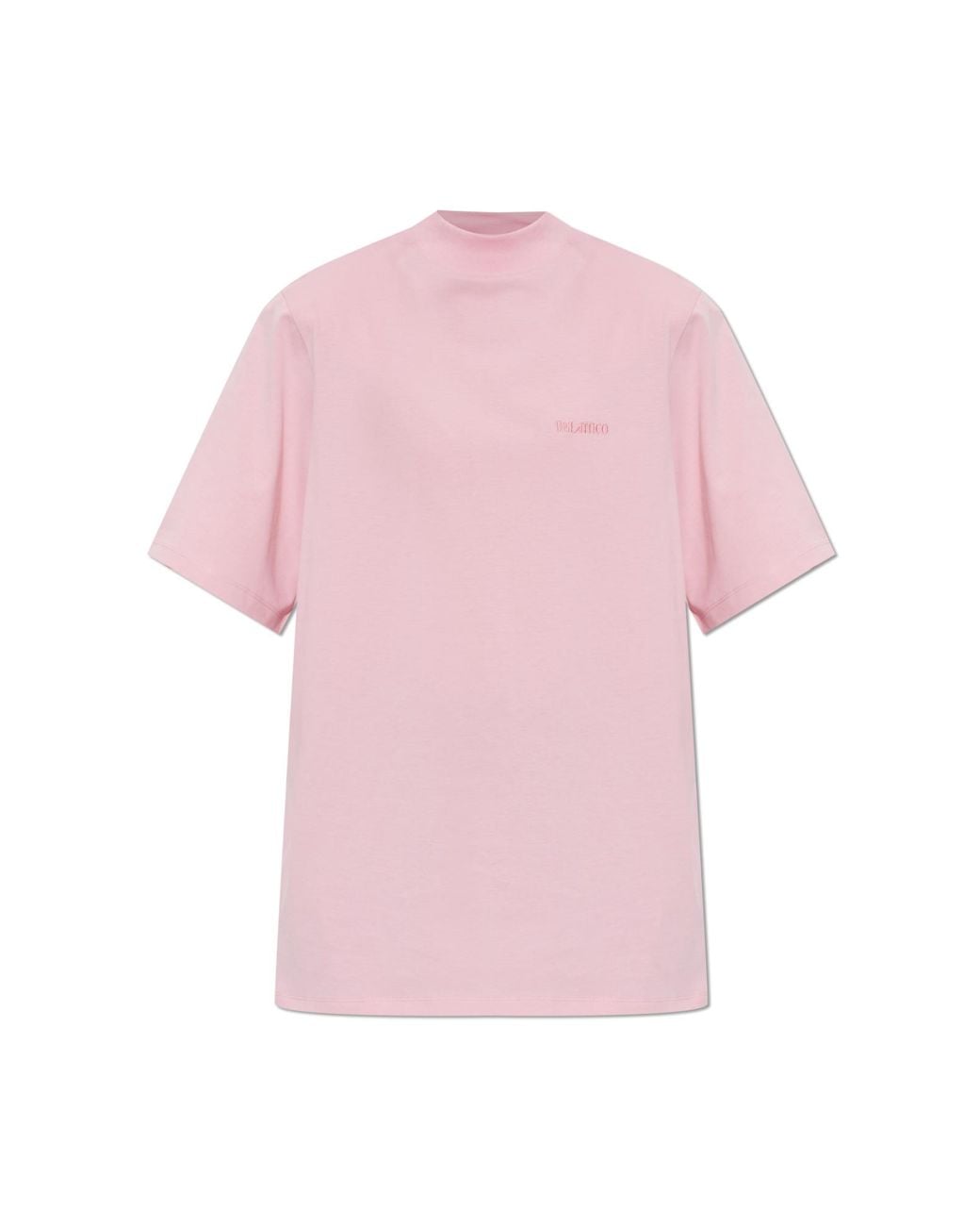 The Attico Pink T-Shirt With Shoulder Pads